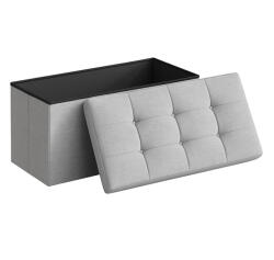 RPX-TAB Taburet Pliabil Depozitare Dublu - 76x38x38cm / Gri (46564r)