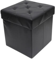 RPX-TAB Taburet Pliabil Depozitare - 38x38x38cm / Negru (46549r)