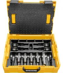 Rems Set falci presare Rems Compact | 15 mm, 18 mm, 22 mm, 28 mm, 35 mm | Teava otel carbon - Inox (M) | 5 buc (578056 R)