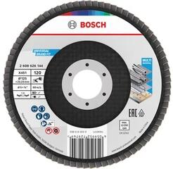 Bosch Disc lamelar pentru slefuit Bosch X451 Conic | 125 mm x 22, 23 mm | Granulatie: 120 | 15 buc (2608626178)