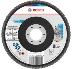 Bosch Disc lamelar pentru slefuit Bosch X451 Drept | 125 mm x 22, 23 mm | Granulatie: 60 | 15 buc (2608626180)