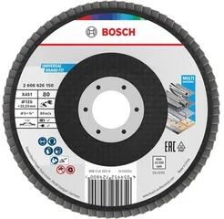Bosch Disc lamelar pentru slefuit Bosch X451 Drept | 125 mm x 22, 23 mm | Granulatie: 80 | 15 buc (2608626181)