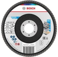 Bosch Disc lamelar pentru slefuit Bosch X451 Conic | 125 mm x 22, 23 mm | Granulatie: 80 | 15 buc (2608626177)