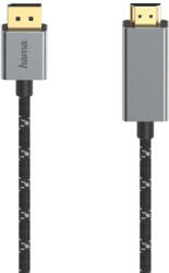 Hama Кабел HAMA, DisplayPort мъжко - HDMI мъжко, Ultra-HD, 4K@60 Hz, 1.5м, (4047443445339)