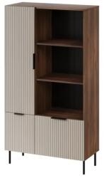 Cama meble Библиотека Cama 4 ALMERA 90x42x165 орех/кашмир (5903815010750)