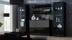 Cama meble Витрина Cama SOHO S1 черен/черен гланц (SOHOWITS1 CZ/CZ)
