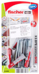 Fischer УНИВЕРСАЛЕН ДЮБЕЛ С ВИНТ Ф8Х40ММ 8 БРОЯ fischer duopower s k nv (4048962237078)
