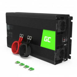Green Cell INV21 захранващ адаптер/инвертор Auto 6000 W черен (INV21)