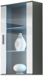 Cama meble Окачена витрина Cama SOHO сиво/бял гланц (SOHOWITS2 SZ/BI)