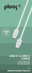 PLOOS Кабел ploos usb-c към usb-c 1 м бял (usb-c към usb-c 1 м бял)