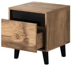 Cama meble НОРД нощно шкафче 2 бр. 40x38x45 см дъб вотан/антрацит (NORD SZF)