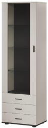 Cama meble Витрина Cama S1 SOHO 60x41x192 кашмир + черно (201049)