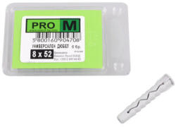 Pro m УНИВЕРСАЛЕН ДЮБЕЛ Ф8Х52ММ 6 БРОЯ pro m 8 x 52 mm (3800160904708)