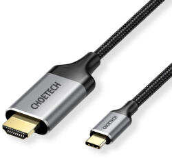 Choetech Адаптер Choetech CH0021-BK, USB-C (Male) към HDMI (Male), 4K, 60Hz, 2m (CH0021-BK)