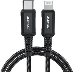 ACEFAST Кабел за зареждане Acefast MFI от USB Type C към Lightning, 1.8m, 30W (C4-01-C-L black)