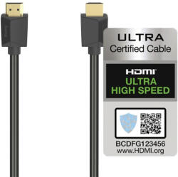 Hama Кабел HAMA High Speed, HDMI мъжко - HDMI мъжко, 8K, 48GB/s, Ethernet (4047443439079)