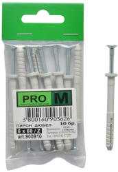 Pro m ПИРОН-ДЮБЕЛ Ф6Х60ММ 10 БРОЯ pro m (3800160903626)
