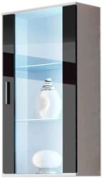 Cama meble Окачена витрина Cama SOHO бял/черен гланц (SOHOWITS2 BI/CZ)