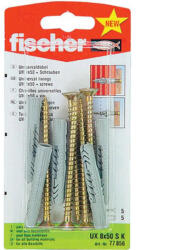 Fischer УНИВЕРСАЛЕН ДЮБЕЛ С ВИНТ Ф8Х50ММ 5 БРОЯ fischer ux s k (4006209908730)
