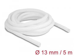 Delock 20808 5mx13mm fehér önzáródó fonott kábelharisnya (20808) (20808)