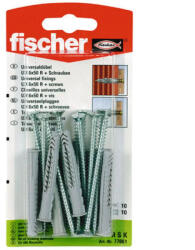 Fischer УНИВЕРСАЛЕН ДЮБЕЛ С ВИНТ Ф6Х50ММ 10 БРОЯ fischer ux r s k (4006209908785)