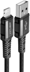 ACEFAST Кабел Acefast C1-02, MFI, USB към Lightning, 1.2 m, 2.4A, черен (C1-02-A-L black)