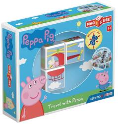 Geomag Set Geomag - Magicube, Peppa Pig, călătorie cu Peppa (G049) Jucarii de constructii magnetice