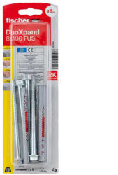 Fischer УНИВЕРСАЛЕН ДЮБЕЛ С ВИНТ 8x100 fus k 4 БР. fischer duoxpand (4048962440447)