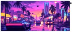 CHERRY GP5 Miami Drive XL szövet gamer egérpad többszínű JA-G0569 (JA-G0569)