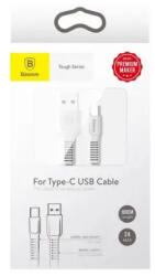 Baseus Kабел Baseus Tough Series, Type-C, 2А, 1m, бял (CATZY-B02)