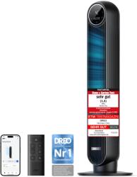 DREO Smart Quiet Tower Fan, APP & Voice Control, 90° Oscillating Fan with Remote Control, 4 Modes, 4 Speeds, 8 Hour Timer, Nomad One S, Black - DR-HTF007S (DR-HTF007S)