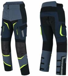  Motoros nadrág w-tec modock, víz- és szélálló, kivehető ce protektorok, visionight fényvisszaverő elemek, csúszásgátló alkalmazás az ülőrészen (ISL-29306/fekete-kek-fluoreszkalo-sarga)