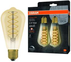 OSRAM 2 darabos dimmelhető LED izzó VINTAGE FILAMENT E27/4, 8W/230V 2200K - Osram 4099854147838 (P228134)