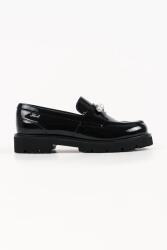 Karl Lagerfeld loafers slip-on pentru femei din piele Lowell 9BY2-OBDZGR_99X