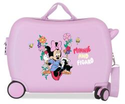  Gyerekbőrönd - Minnie Mouse Figaro Lila futóbicikli, 50x38x20 cm