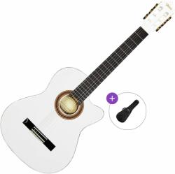 Valencia VC104TC Basic SET 4/4 White Klasszikus gitár