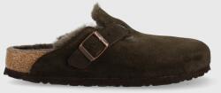 Birkenstock papuci din piele Boston FUR 9BYX-KLD01H_89X