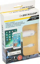 Dunlop , Szivargyújtó Töltő, iPhone, 12/24V, 2, 1A (33062471) (33062471)