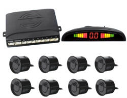 M-Tech , CP5B8, Tolatóradar, 8 szenzor + Led kijelző, Bontható kötéssel (72CP5B8) (72CP5B8)