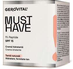 FARMEC Gerovital Must Have crema hidratanta 1% Peptide SPF 15, 50ml