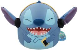 Jazwares Jucarie de plus, Squishmallows, Disney Stitch cu casti, 17 cm (N01085873_002w)