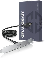  Graugear High-Speed USB-C bővítőport, USB 3.2 Gen2x2, 60 cm (G-ETC-20G-B)