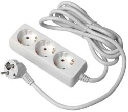 Rebel Prelungitor 4 prize fără întrerupător, cablu 3×1.5mm2, 3m, Rebel URZ3071-3B (URZ3071-3B)
