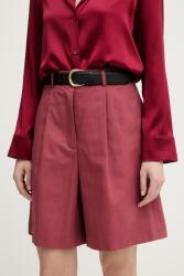 Weekend Max Mara len rövidnadrág ECUBA - piros 38