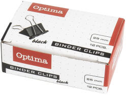OPTIMA Binder csipesz OPTIMA 25 mm 12 darabos (122152)