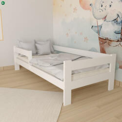  Ala fenyő gyerekágy fehér 80x160 + ajándék ágyrács