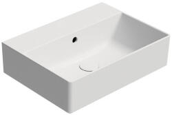 SAPHO GSI Kube X kerámia mosdó 50x37 cm túlfolyóval, matt fehér 9447009 (9447009)