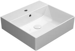 SAPHO GSI Kube X kerámia mosdó 50x47 cm csiszolt alsó élekkel és ExtraGlaze bevonattal, fehér 94309111 (94309111)