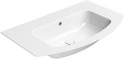 SAPHO Gsi Pura Slim kerámia mosdó ExtraGlaze bevonattal 82x49 cm csaplyuk nélkül, fehér 8826011 (8826011)