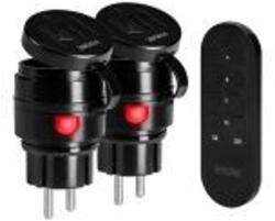 VIRONE RS-7(GS) MINI vezeték nélküli konnektorok távirányítóval, Schuko, 2+1, 2300W, IP44 (RS-7(GS))